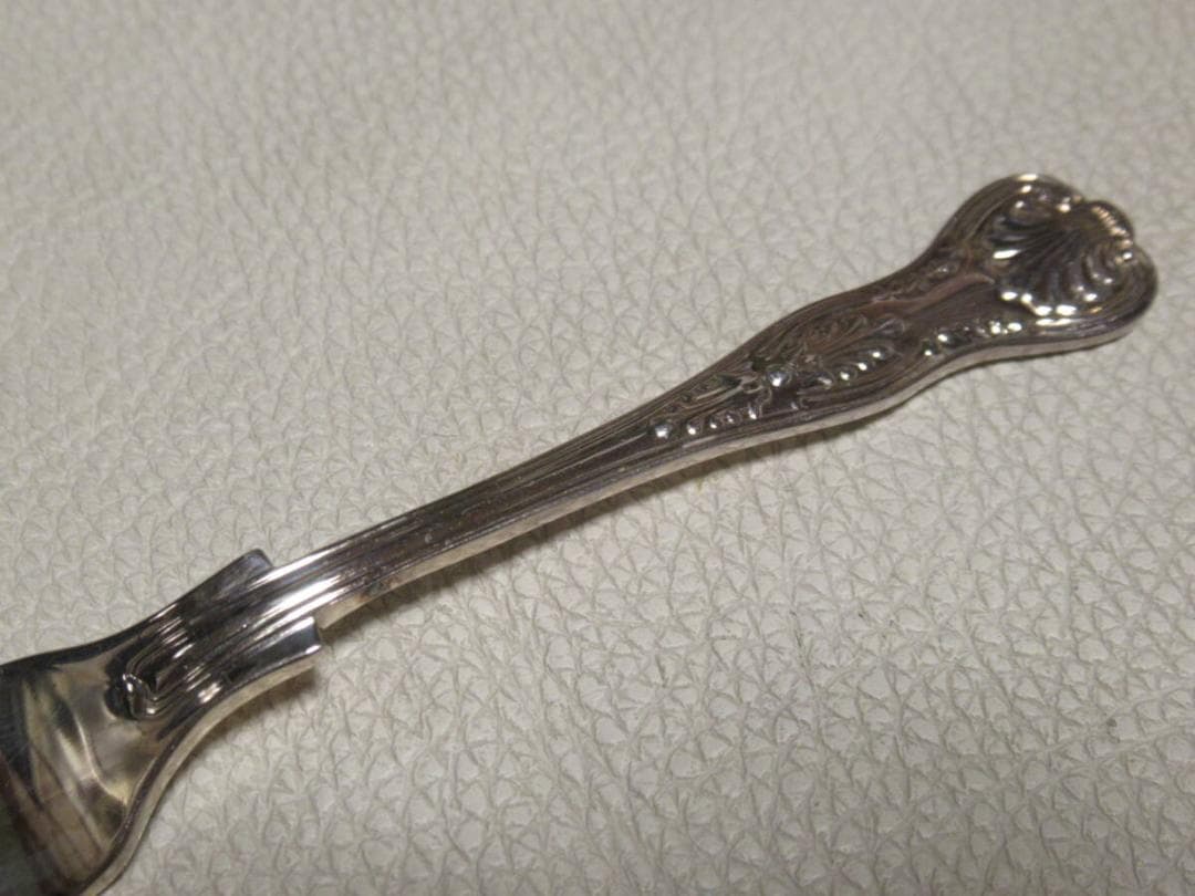 共箱付 1995年製◆マッピン＆ウェッブ ケーキフォーク 銀プレート 6本セット