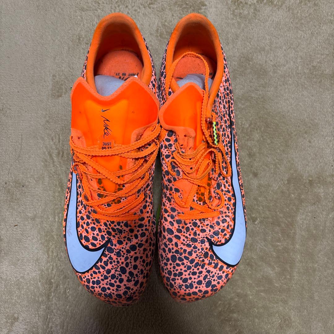 Nike スパイクシューズ オレンジ/青