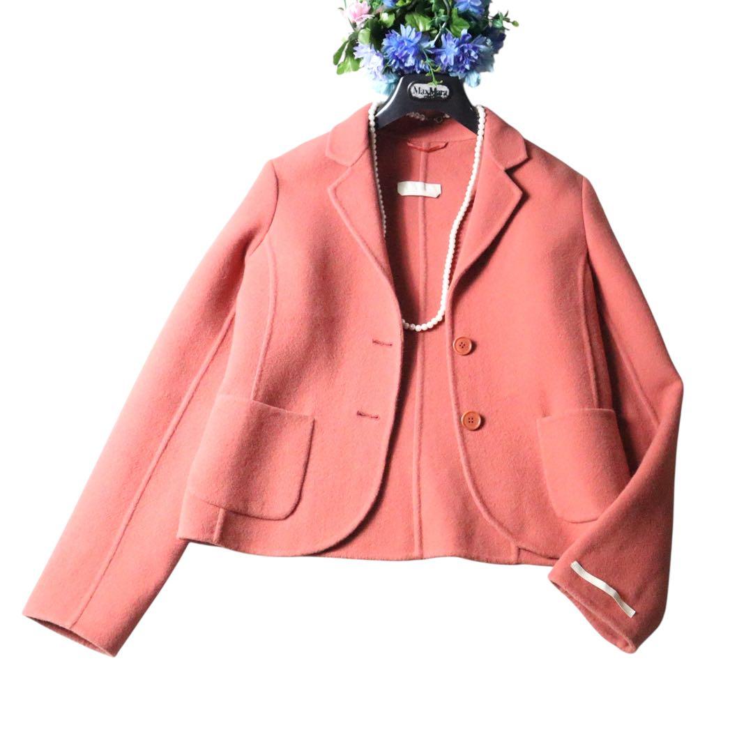 MaxMaraクチートアマーノ　セレブ御用達♪ダブルフェイス　鮮やか♪ジャケット