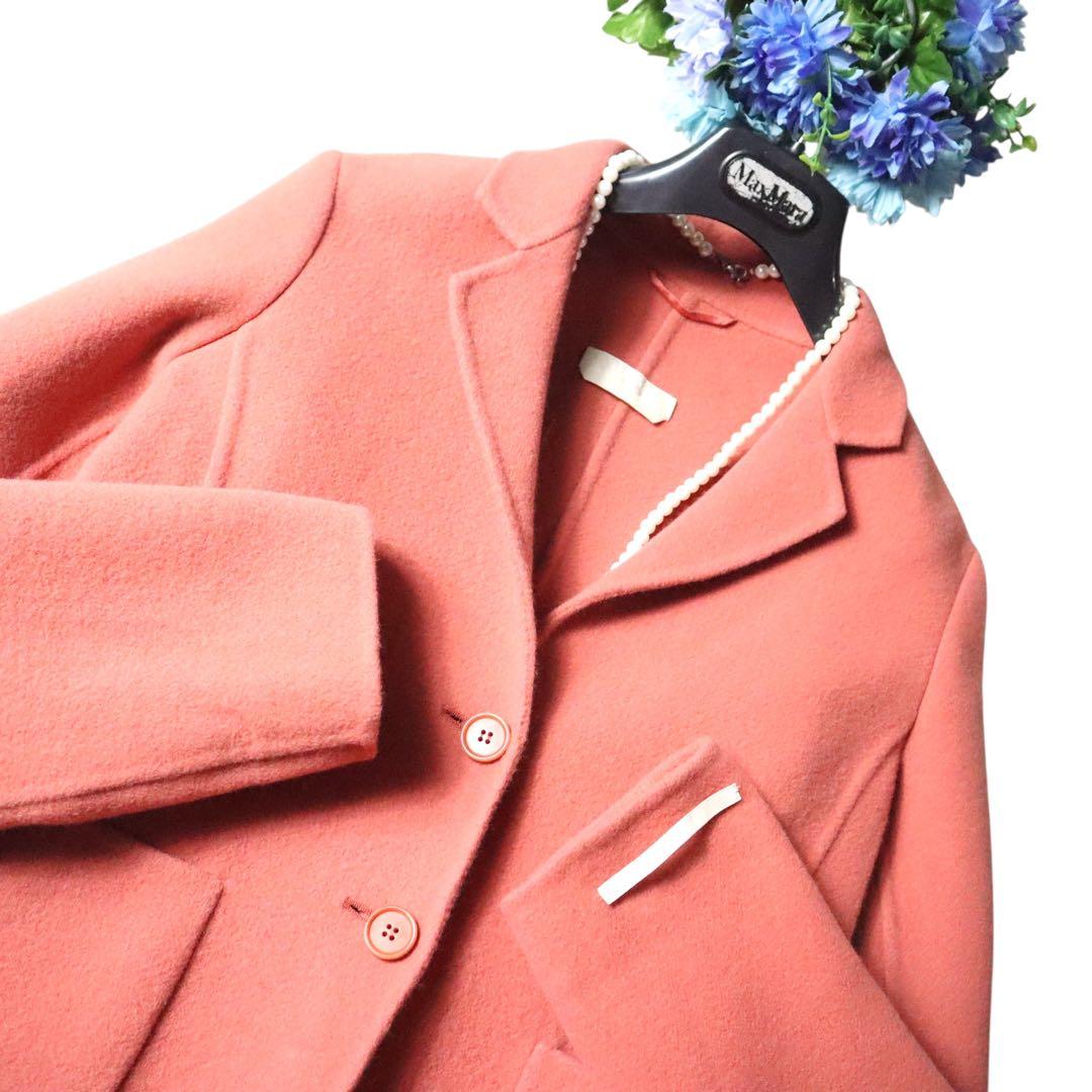 MaxMaraクチートアマーノ　セレブ御用達♪ダブルフェイス　鮮やか♪ジャケット