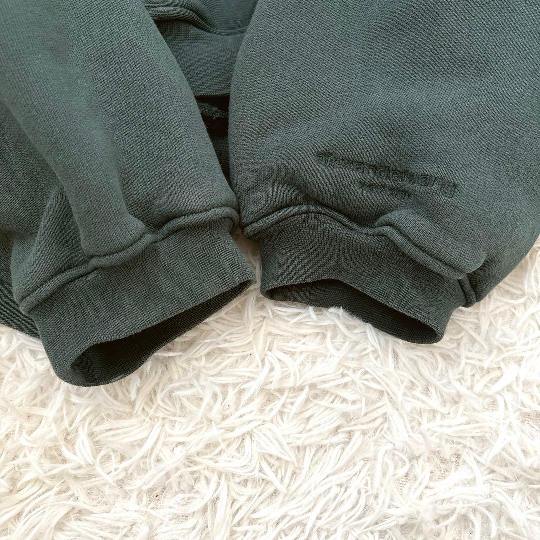 アレキサンダーワン　ダークグリーン クロップドパーカー　コクーン　Mサイズ