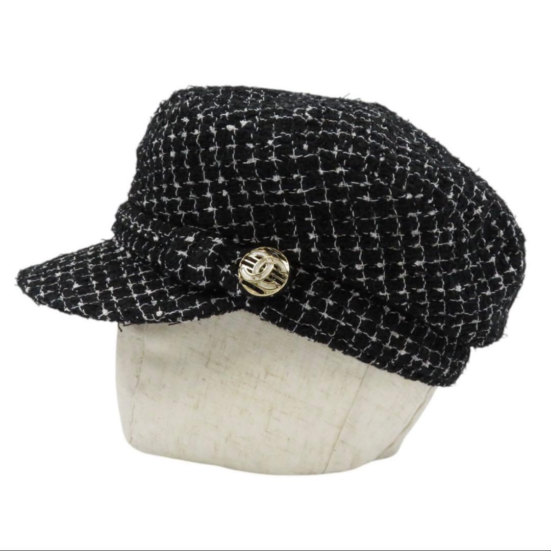 CHANEL シャネル　ツイードキャスケット　レア　Ｌサイズ