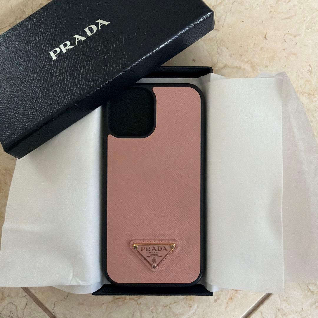 PRADA ⭐︎iPhone12/12proケース ⭐︎サフィアーノピンク