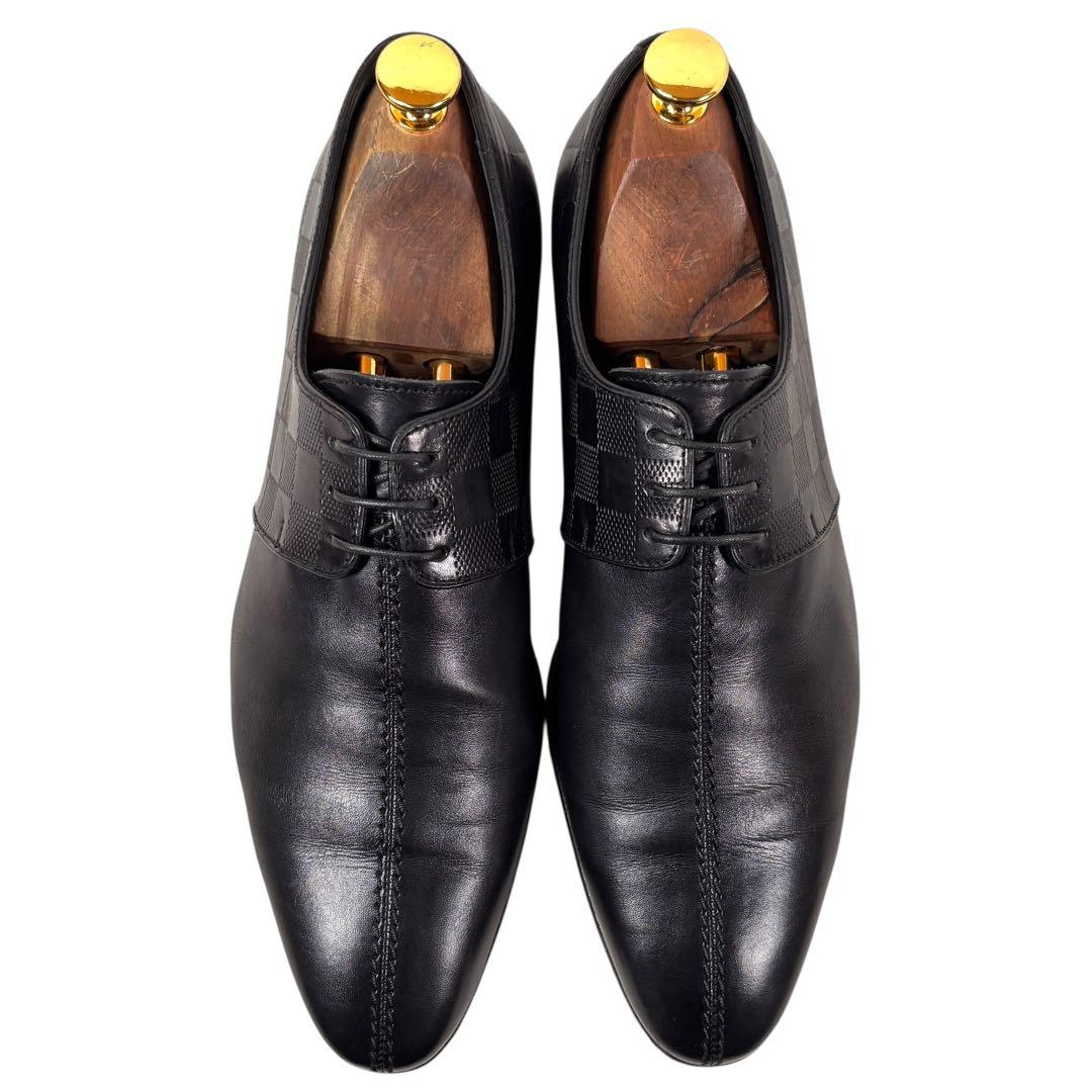 ルイヴィトン 5 1/2 25 ダミエ アンフィニ センターシーム ダービー