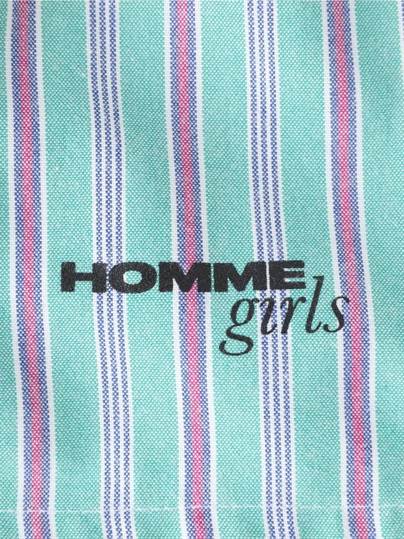 HOMME girls ロンハーマン　ボクサーパンツ 水色ストライプ
