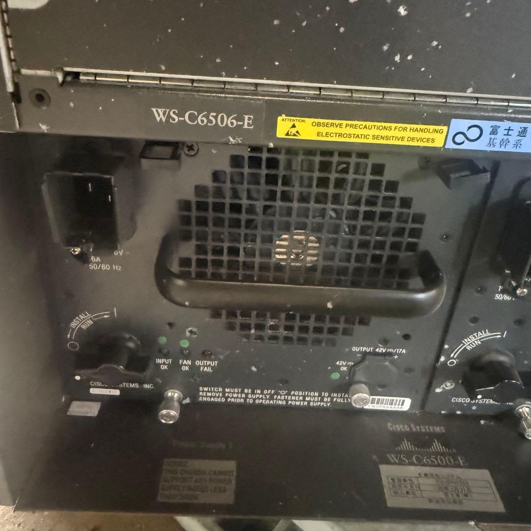 Cisco WS-C6500-E 2台セード[中古】
