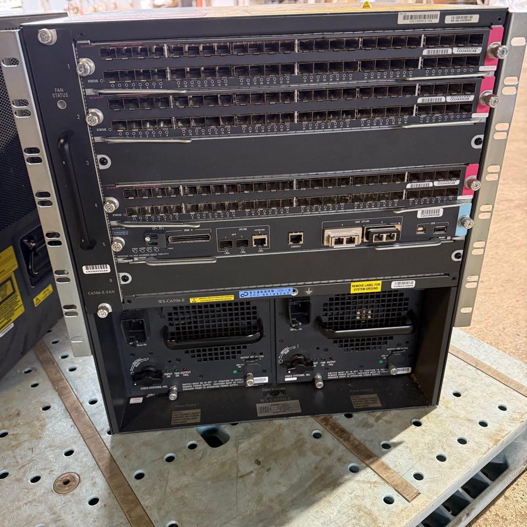 Cisco WS-C6500-E 2台セード[中古】