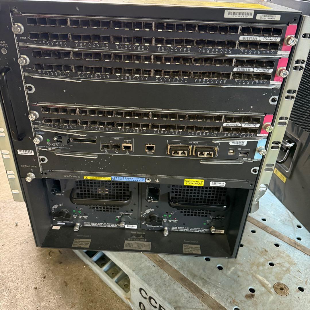 Cisco WS-C6500-E 2台セード[中古】