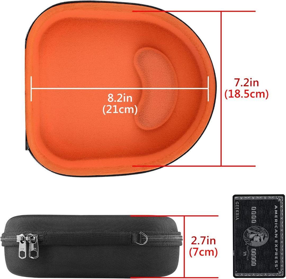 高耐久旅行用ヘッドホンケース 複数モデル対応 収納ポーチ付き ブラック