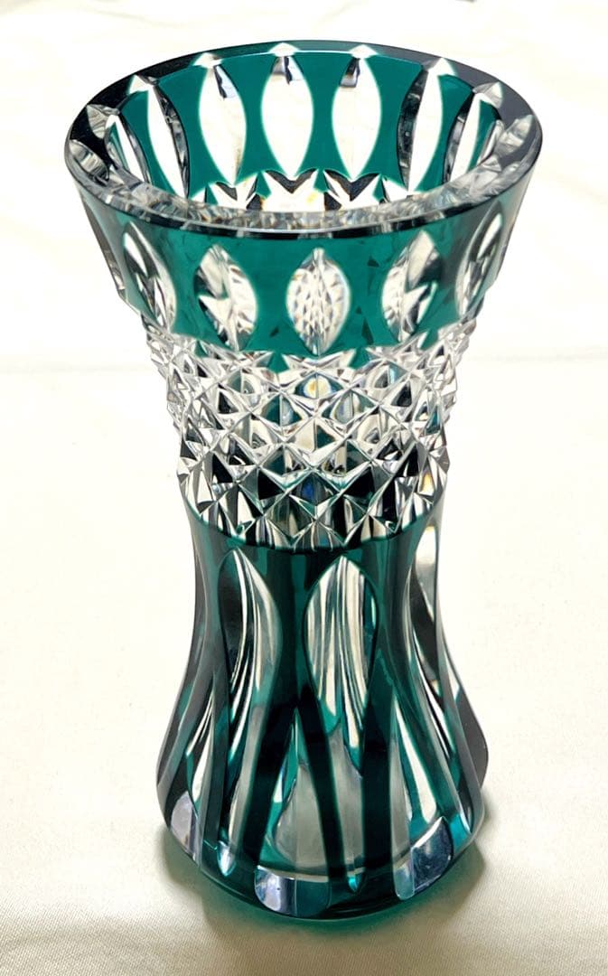 ベルギー王室御用達　val saint lambert　クリスタルガラス花瓶