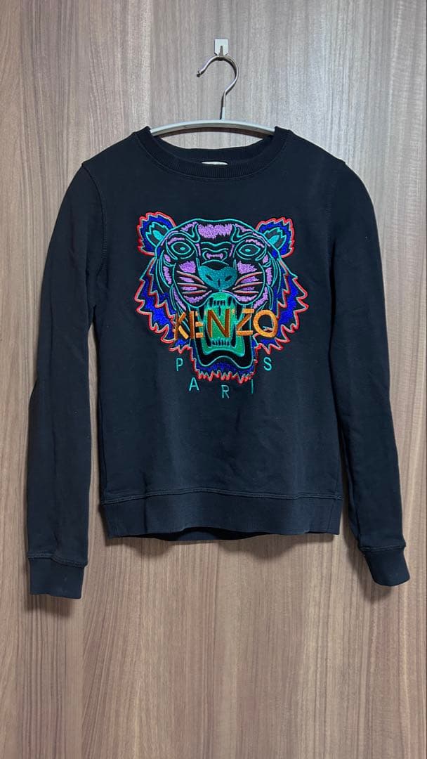 KENZO トラ刺繍 ブラック トレーナー
