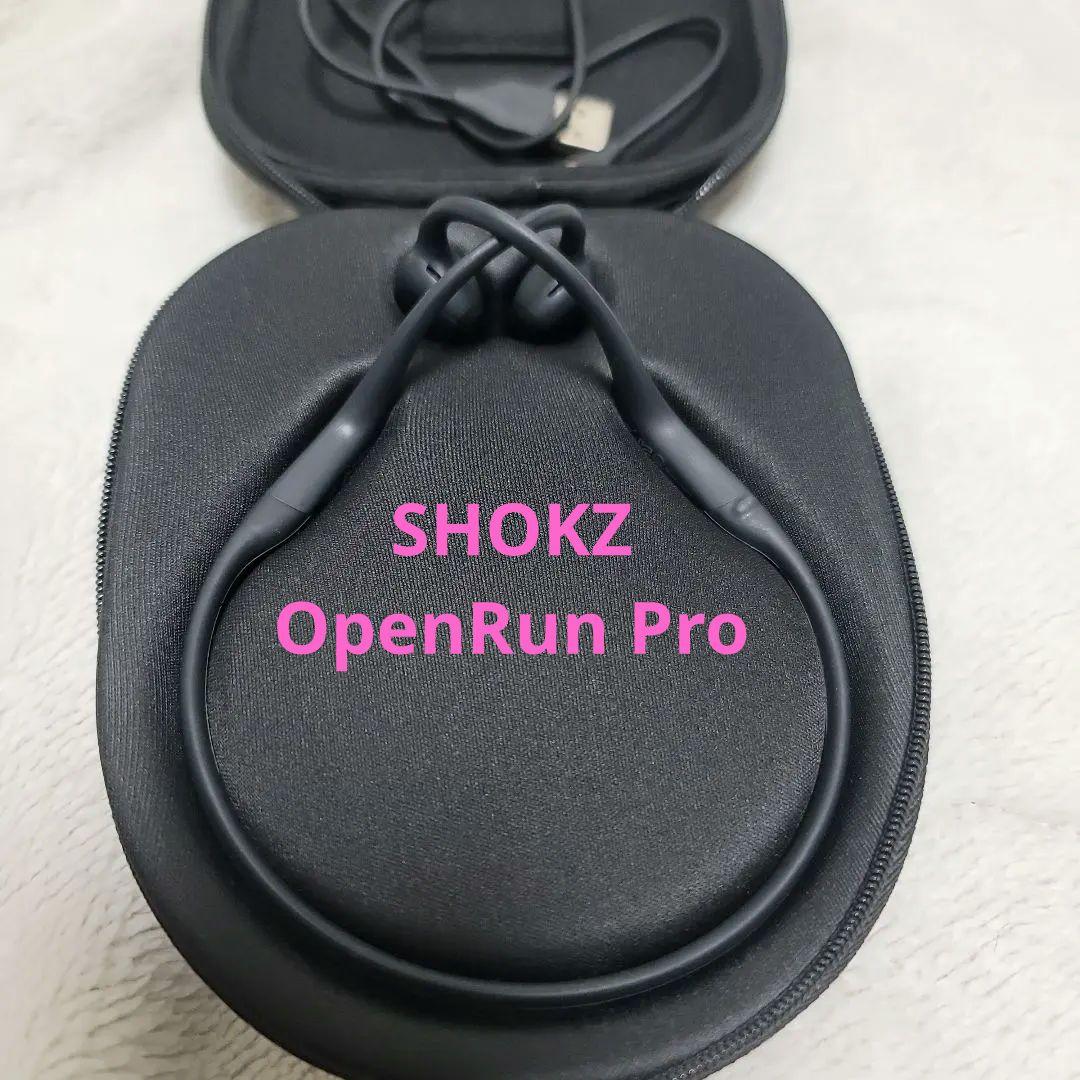 SHOKZ 骨伝導イヤホン ブラック SHOKZ OpenRun Pro