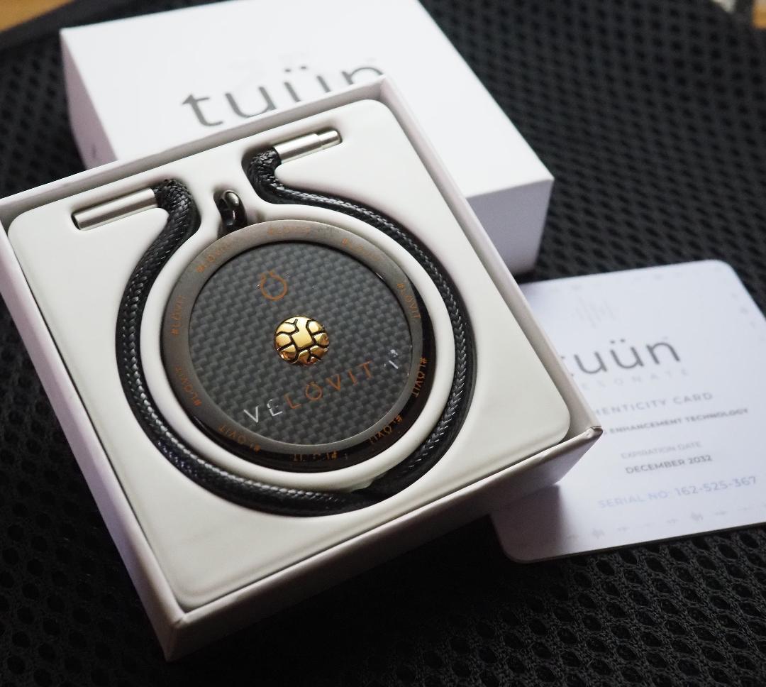 【値下げ！】中古VELOVITA TUUN 電磁波対策ペンダント【ブラック】
