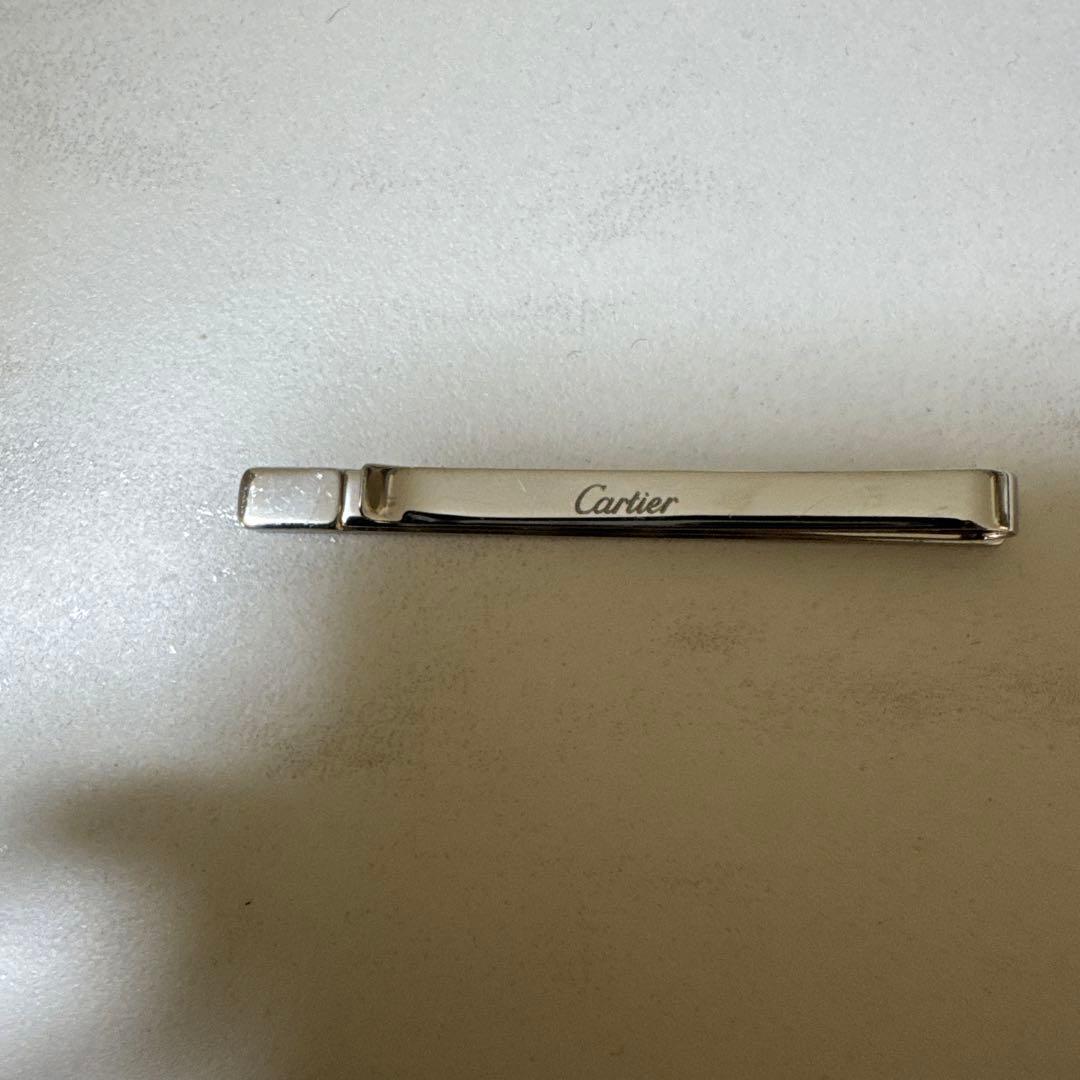Cartier リブデザイン ネクタイピン