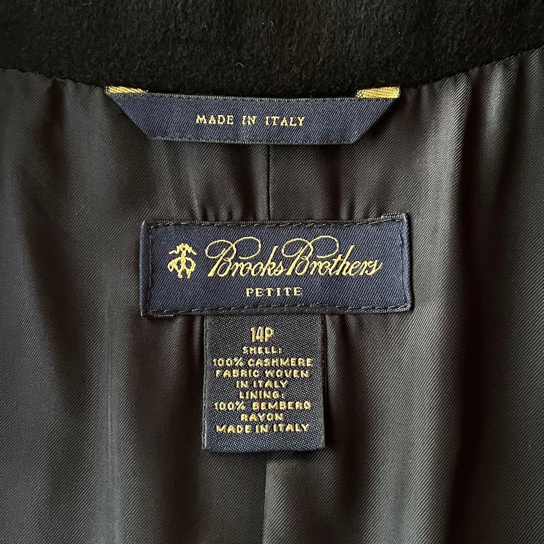 美品☆ブルックスブラザーズ カシミヤ100% テーラードジャケット XL 黒