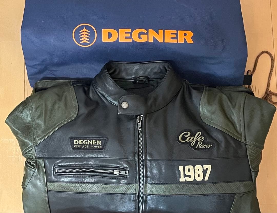 【こだま743】DEGNER(デグナー)レザージャケット　牛革　XLサイズ