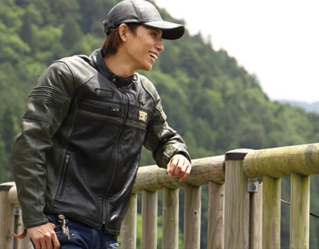 【こだま743】DEGNER(デグナー)レザージャケット　牛革　XLサイズ