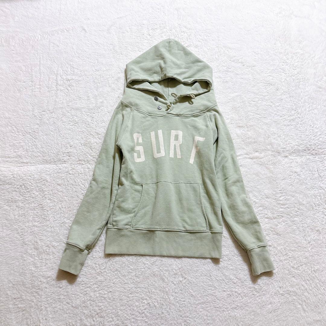 KAPITAL SURF パーカー ロゴ グリーン ２