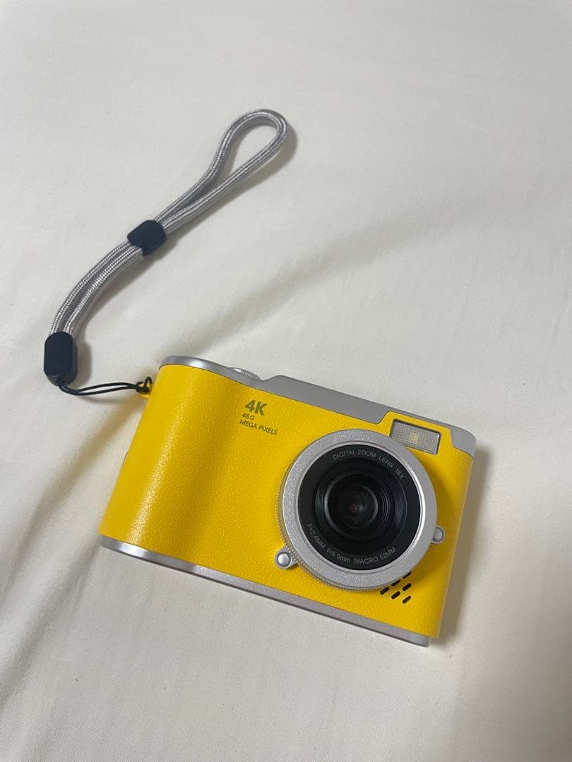 4Kコンパクトカメラ イエロー