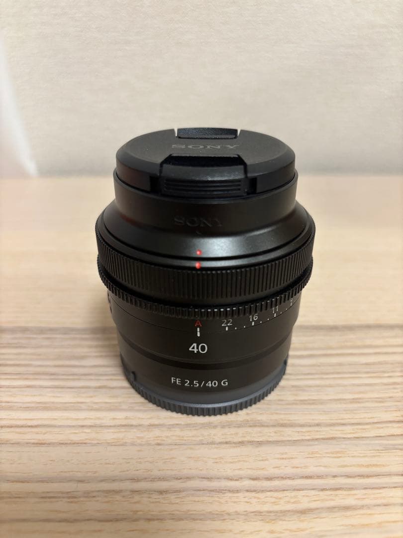 美品　SONY FE 40mm F2.5 G レンズ 保護フィルター付き