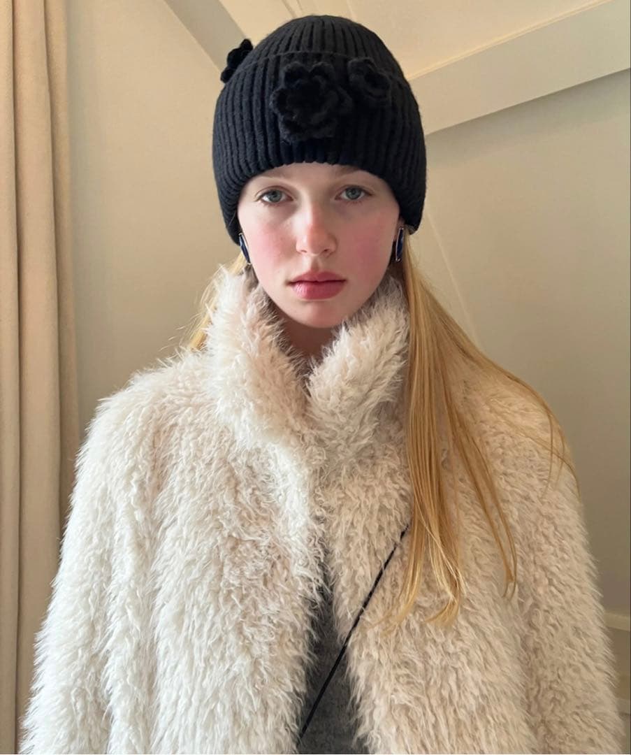 帽子 SINOON Flower Beanie (black)