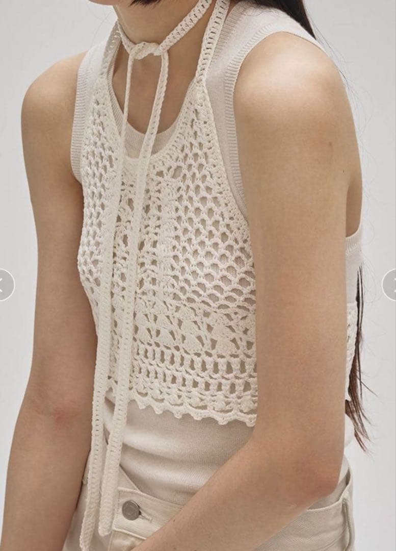 TODAYFUL Crochet Knit Bustier エクリュ