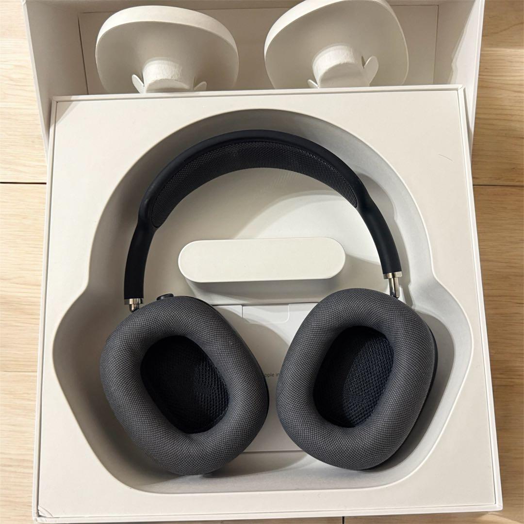 【中古・美品】AirPodsMax 第二世代ミッドナイト キズあり保証残りあり
