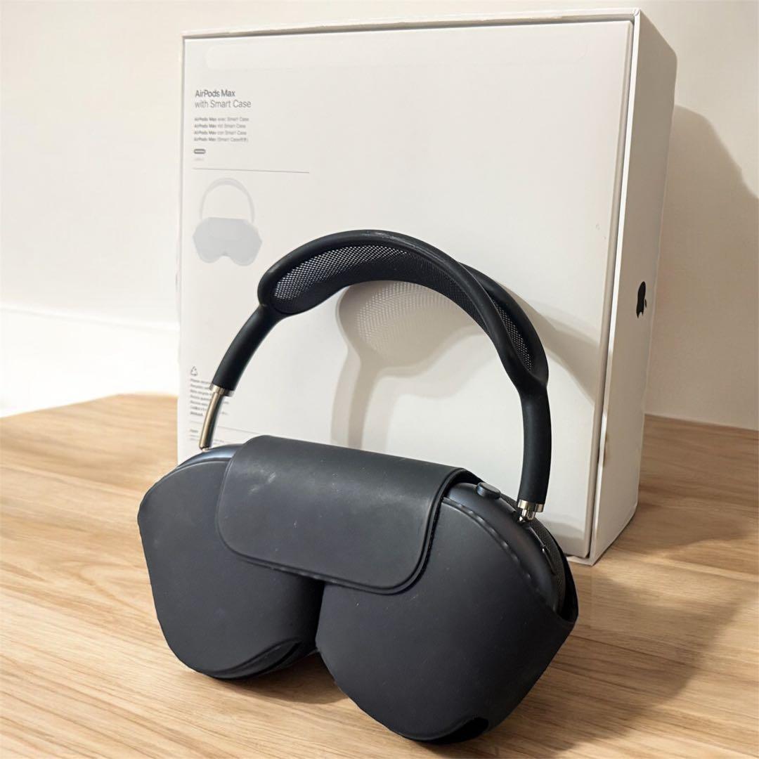 【中古・美品】AirPodsMax 第二世代ミッドナイト キズあり保証残りあり