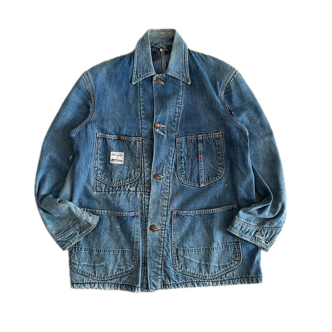 40s/50s/Powr House/36/カバーオール/WWⅡ/大戦/4ボタン