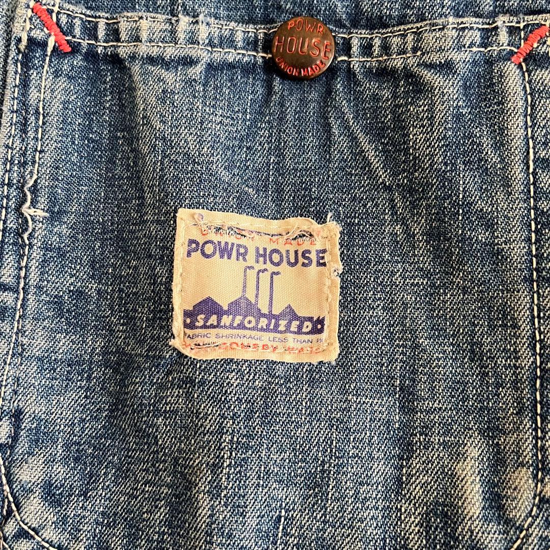 40s/50s/Powr House/36/カバーオール/WWⅡ/大戦/4ボタン