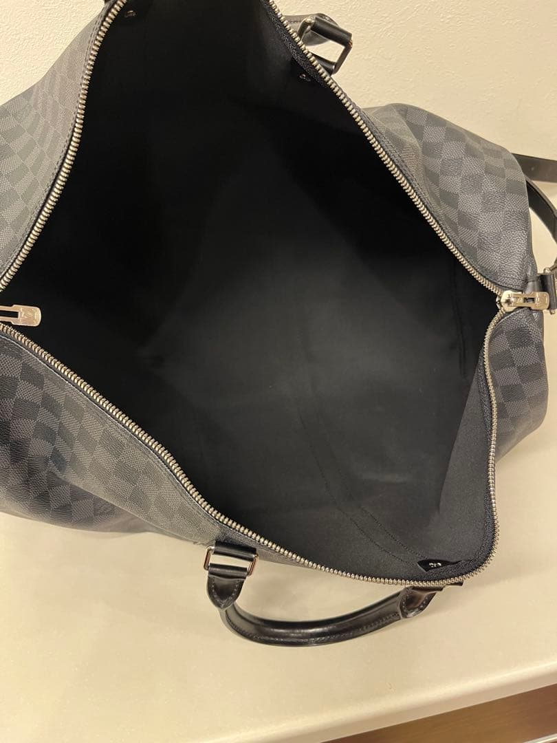 値下美品ダミエグラフィットキーポルバンドリエール55