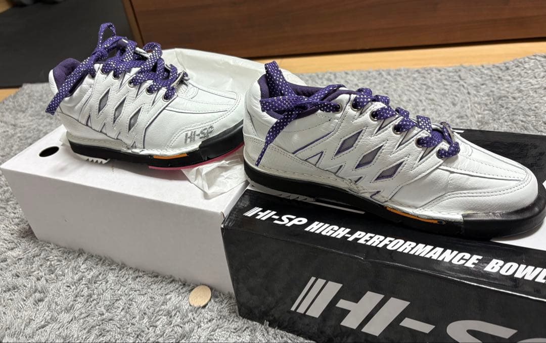 11-SP ボウリングシューズ 23.0cm ホワイト/パープル