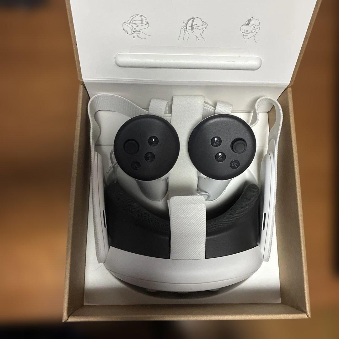 メタクエスト3 128GB 美品 ヘッドストラップ付き