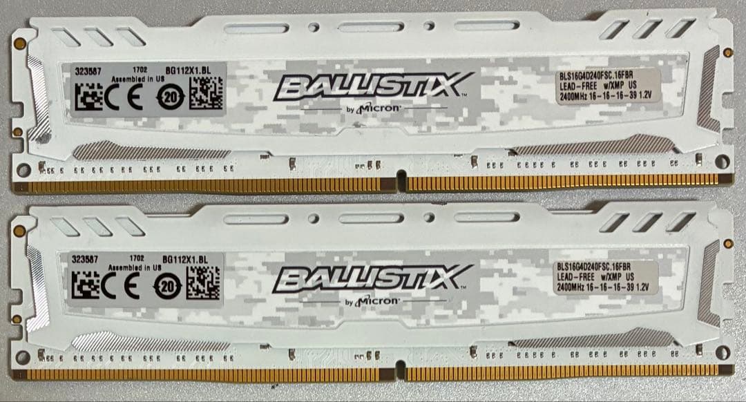 【中古】DDR4-2400 32GB(16GB×2枚) CFD