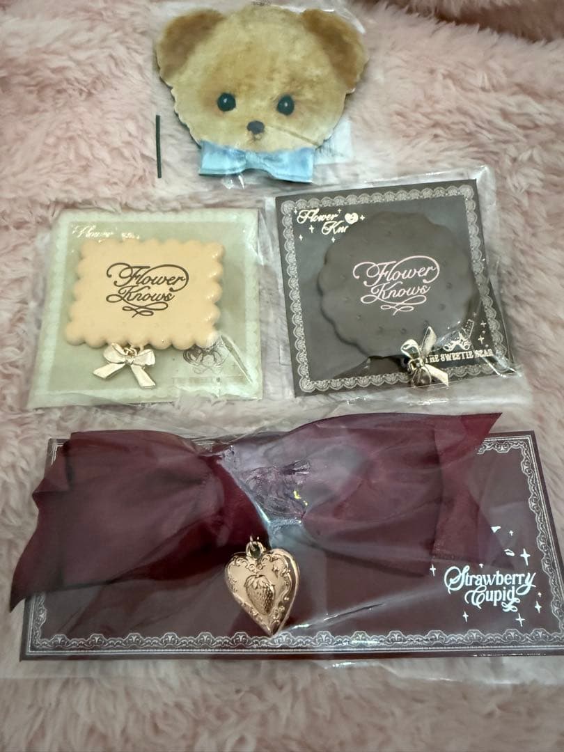 遥ページ　フラワーノーズ　スウィーティーベア　ピンクセレクション　セット