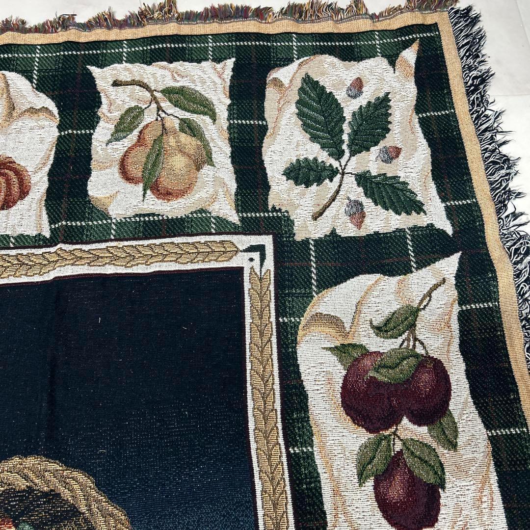 果物　野菜　マルチカバー　ソファーカバー　ヴィンテージラグ　172x132