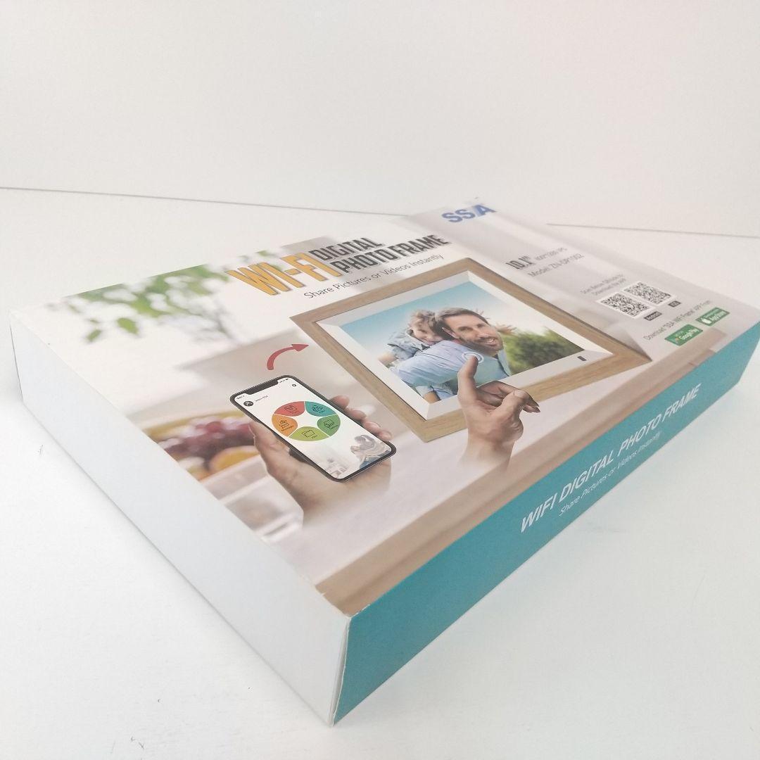 Wi-Fi デジタルフォトフレーム 10.1インチ 木目調 SSA