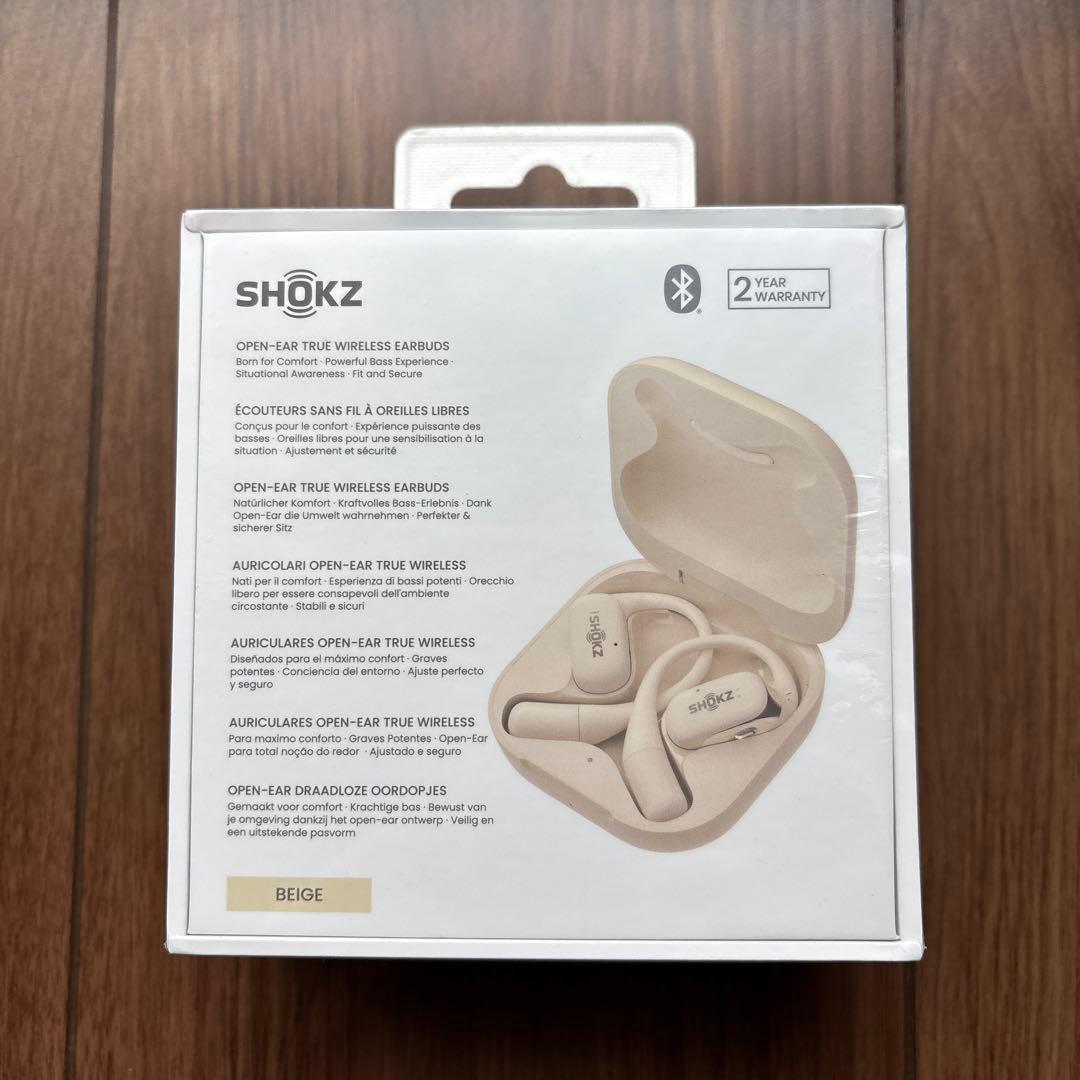 SHOKZ OPENFIT ワイヤレスイヤホン ベージュ