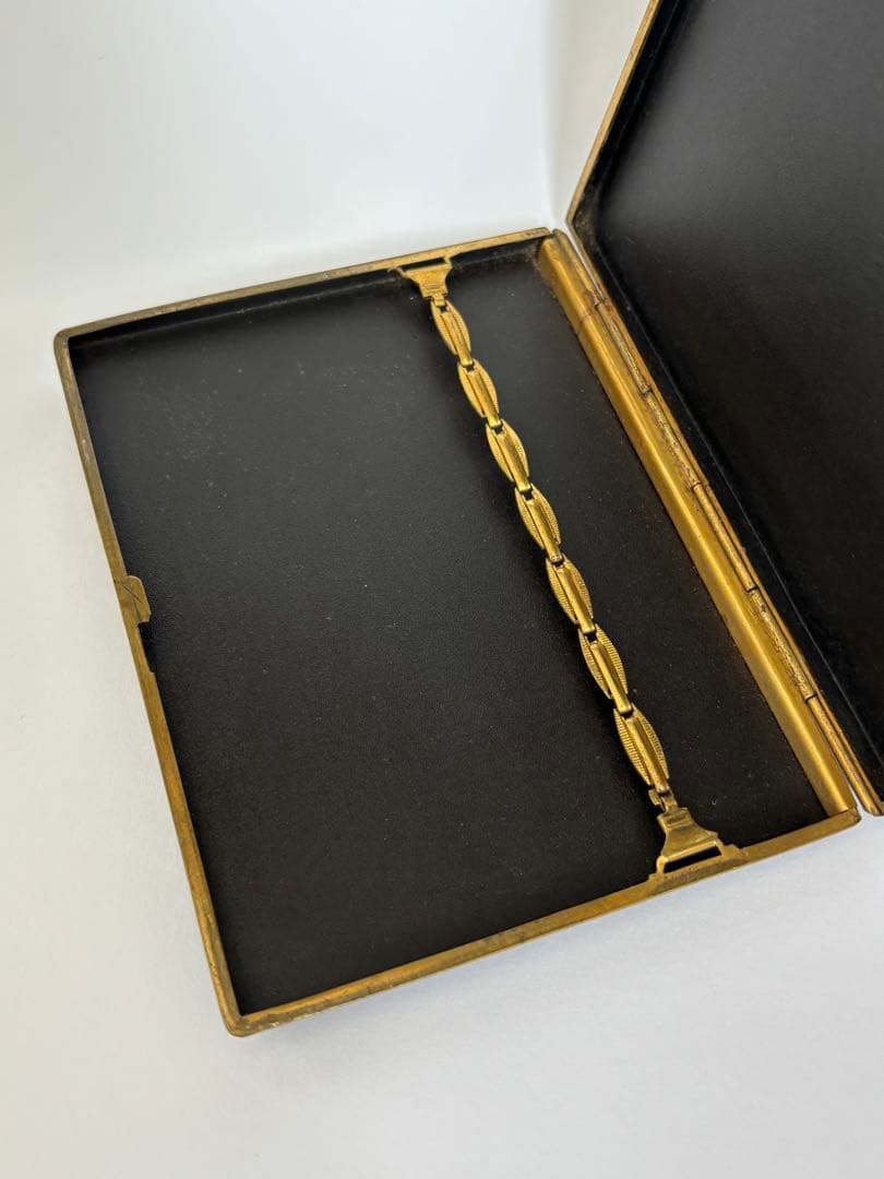 象嵌シガレットケース　明治期　里帰り品