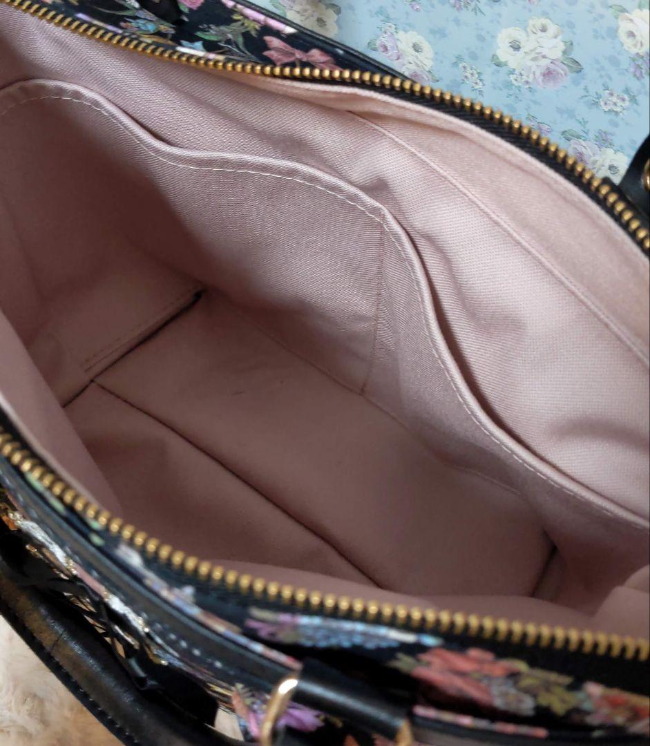 美*ち様 ジョリーフルール　フラップファスナートート　マイリトルテイラー　ブラッ