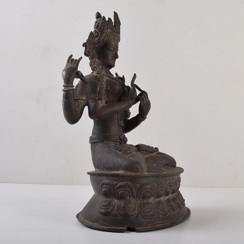 横山　中国　古銅　チベット仏　仏像　M　R9256