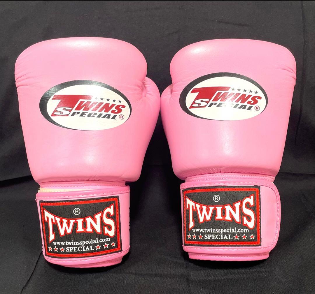 TWINS ボクシンググローブ ピンク 10oz