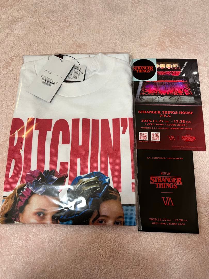 完売品　ストレンジャーシングス　Tシャツ マックス　エル　M ポップアップ