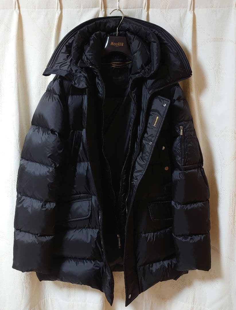 ムーレー MOORER GRIMA-SH 黒 50 ダウン ジャケット