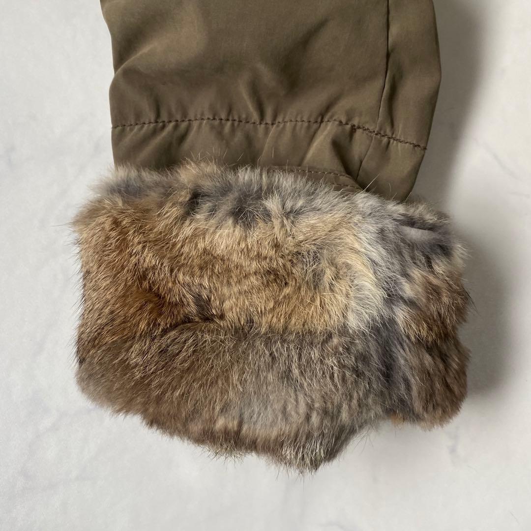 y2k 00s archive グランジ リアルファーモッズコート 平成ギャル