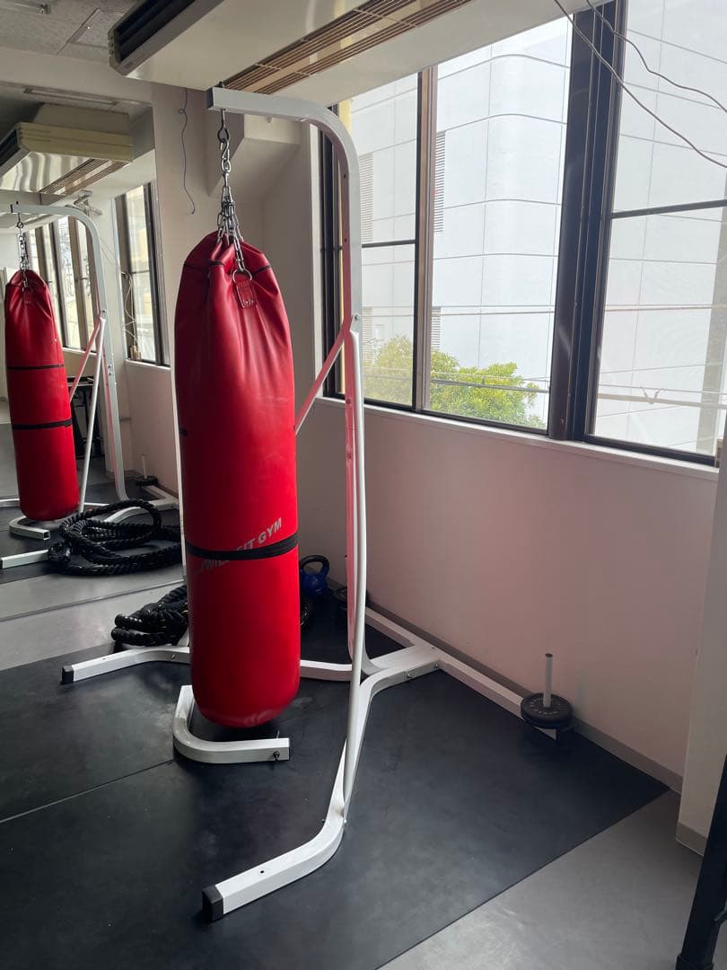 【WILDFIT GYM】サンドバッグ&スタンド、固定用砂袋付き 引き取り限定