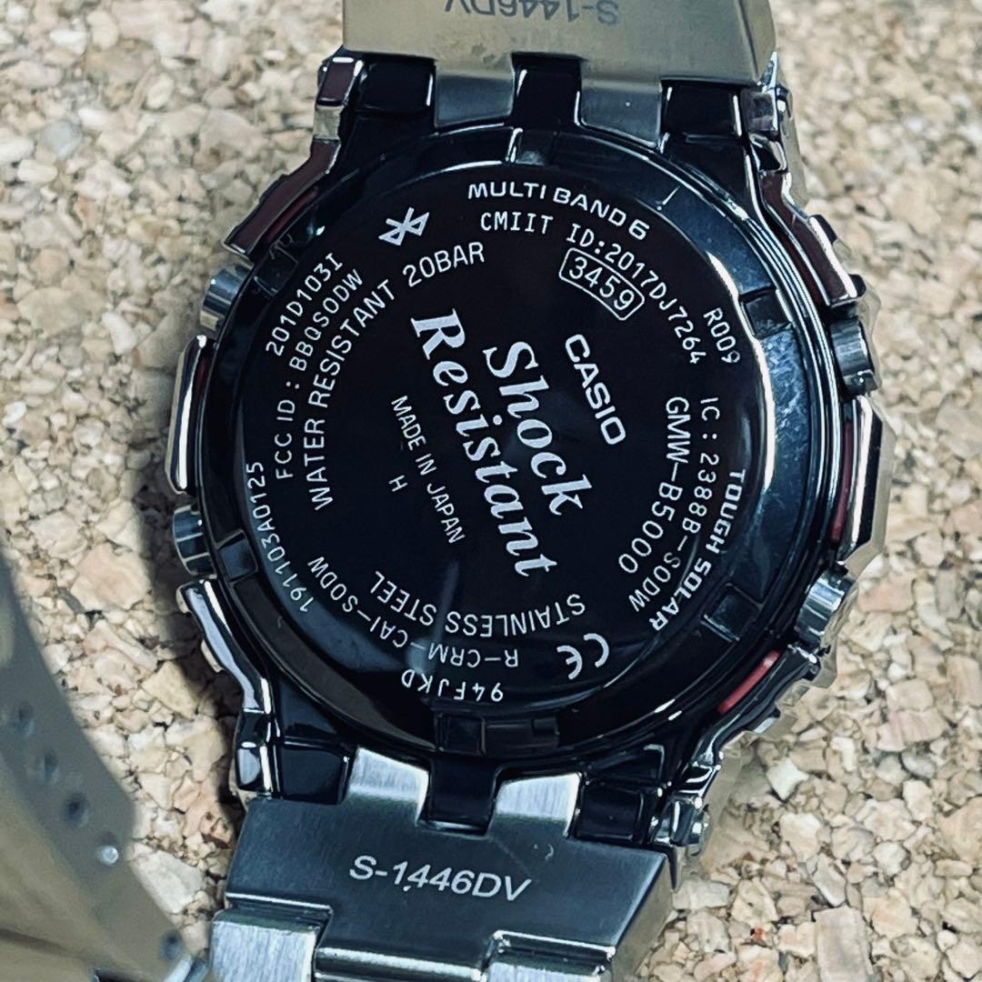 美品カシオGーSHOCK/GMWーB5000Dー1JAソーラー電波フルメタル