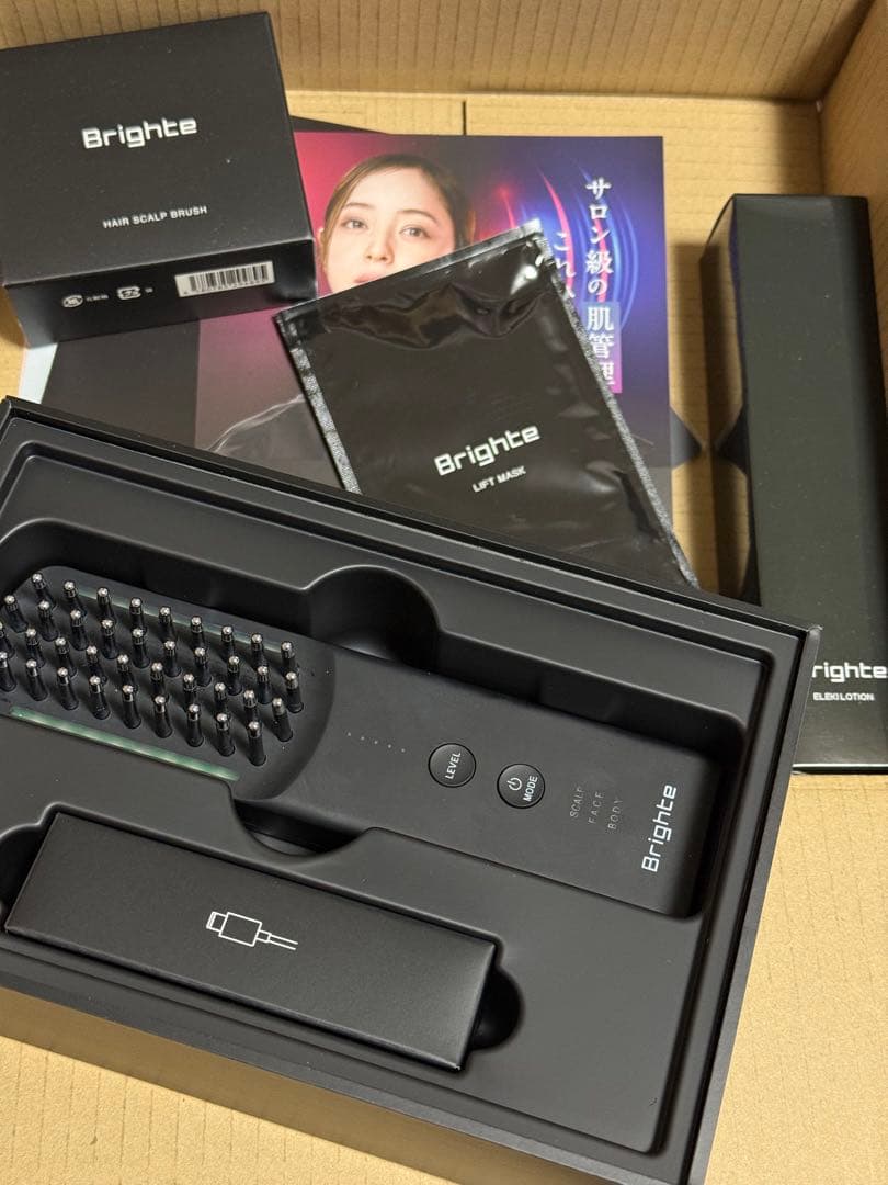 BrighteブライトELEKI BRUSH+ エレキブラシ エレキコーム等付き