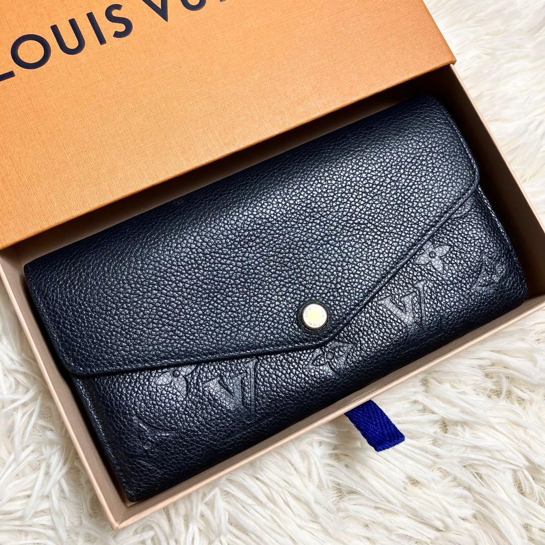 【良品】ルイヴィトン アンプラント ポルトフォイユサラモノグラム ノアール