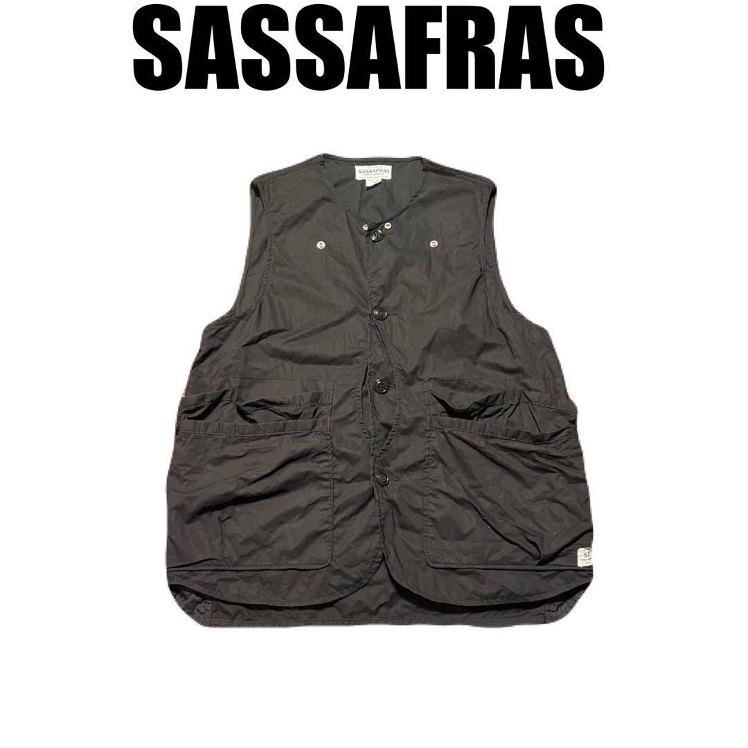 SASSAFRAS Whole Hole Vest Lサイズ 黒